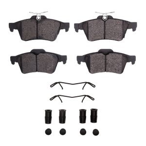 Ford Focus Brake Pads - Rear - R1 Concepts - Semi Met - `16-`18
